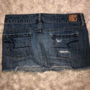 American Eagle Outfitters Skirts - Broken In AEO Mini Distressed Denim Skirt American Eagle Outfitters Skirts - Broken In AEO Mini Distressed Denim Skirt
